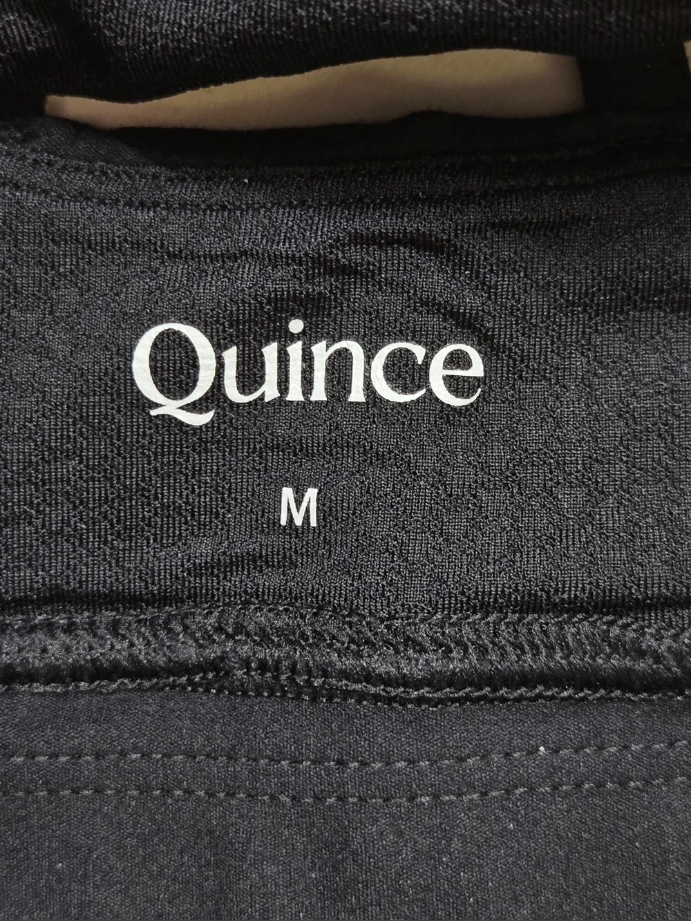 NWT QUINCE Power-Up Longline Strappy Sports Bra Medium Black 0290